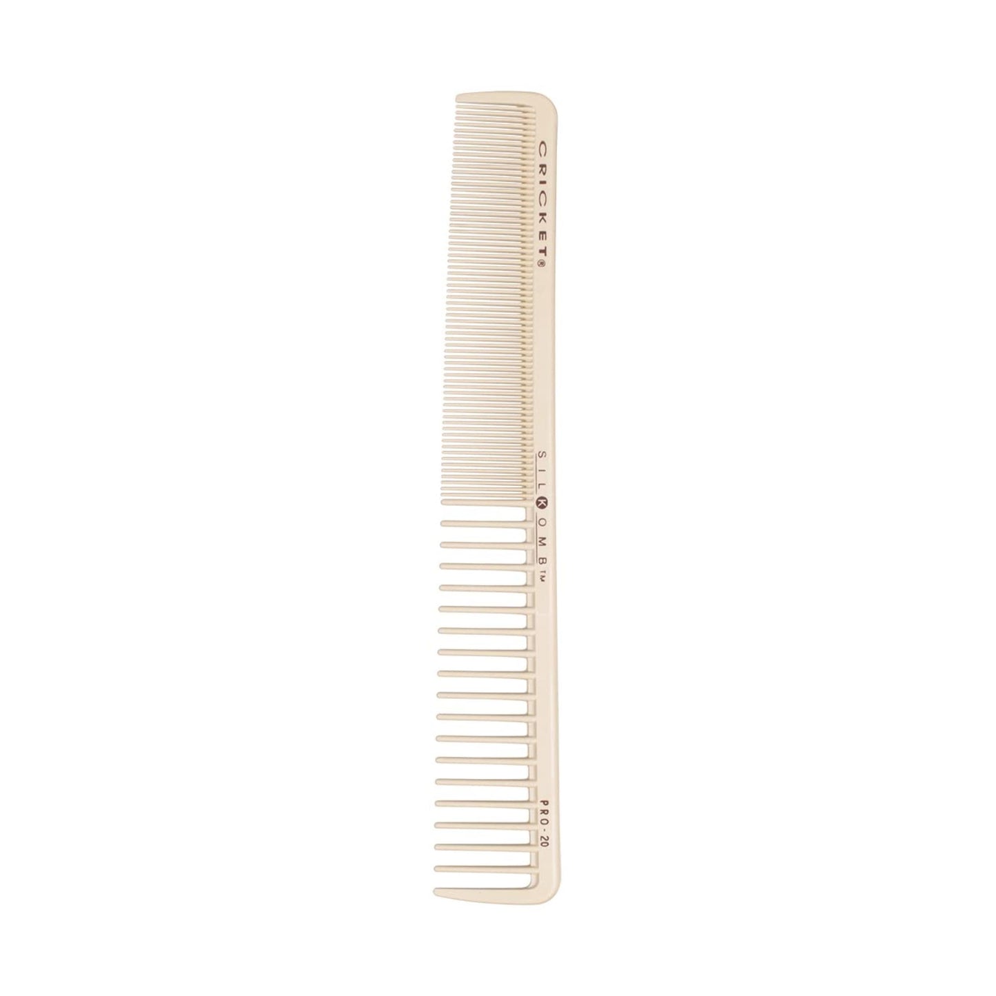 Cricket Silkomb Pro-30 Power Hair Cutting Comb - Silicone-Injected, Seamless Teeth with Dual Tooth Pattern for Precision Cutting, Styling, Ideal for All Hair Types