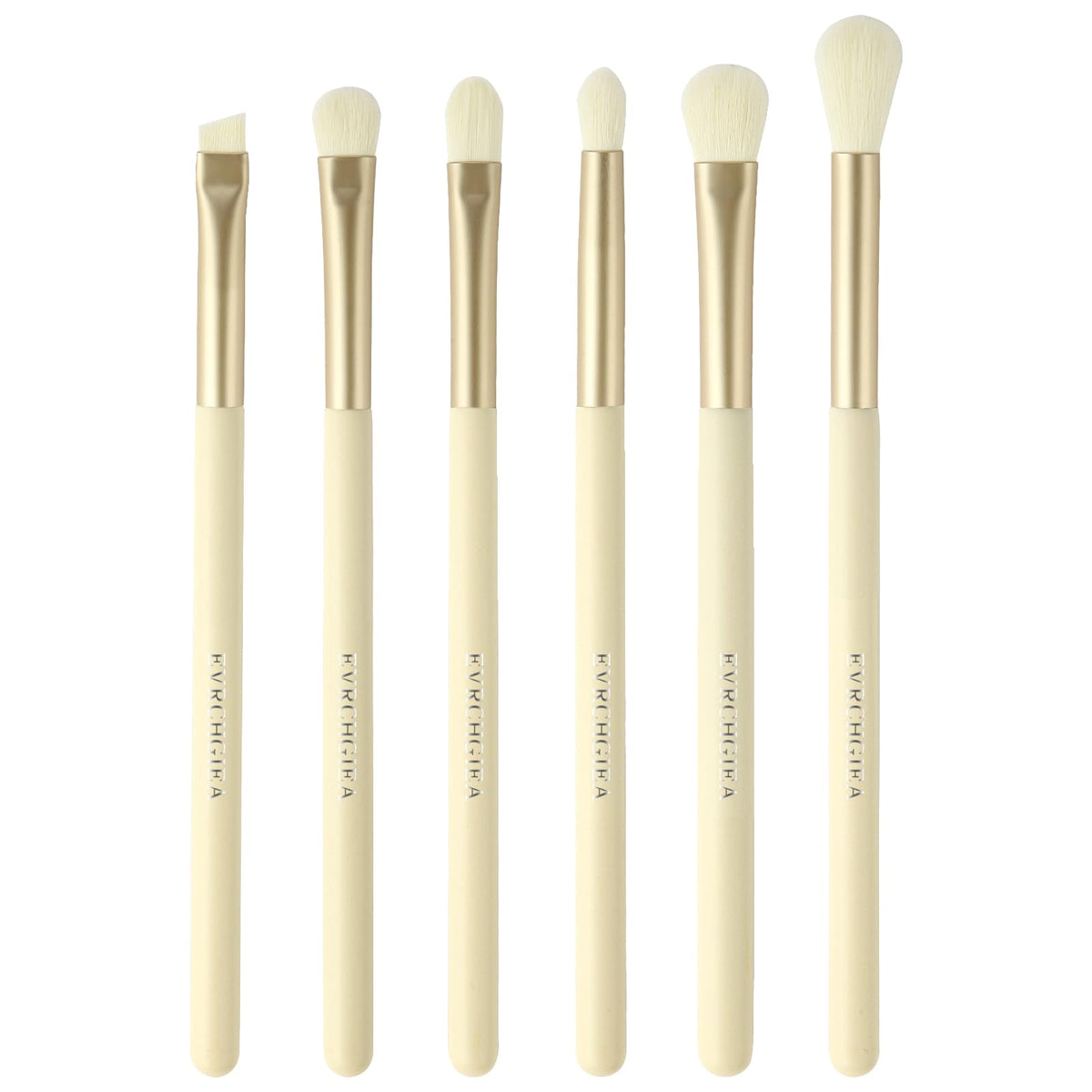 Eye Makeup Brush Set, 6 Pcs Professional Blending Eyeshadow Makeup Brushes for Concealer Eyebrows Eyeliner, Soft Hairs & Wood Handle