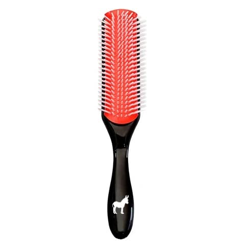 Pete & Pedro Classic Cushion 9 Row Nylon Bristle Detangling Hairbrush | 9 Row Nylon Bristle Hairbrush For Men And Women To Detangle, Style, Shape, Blow Dry, And Smooth Thick, Curly, All Hair Types