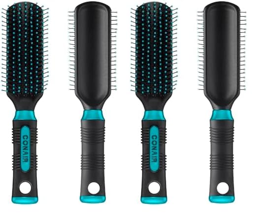Conair Salon Results Detangling Hairbrush - For Men and Women, All Hair Types with Nylon Bristles