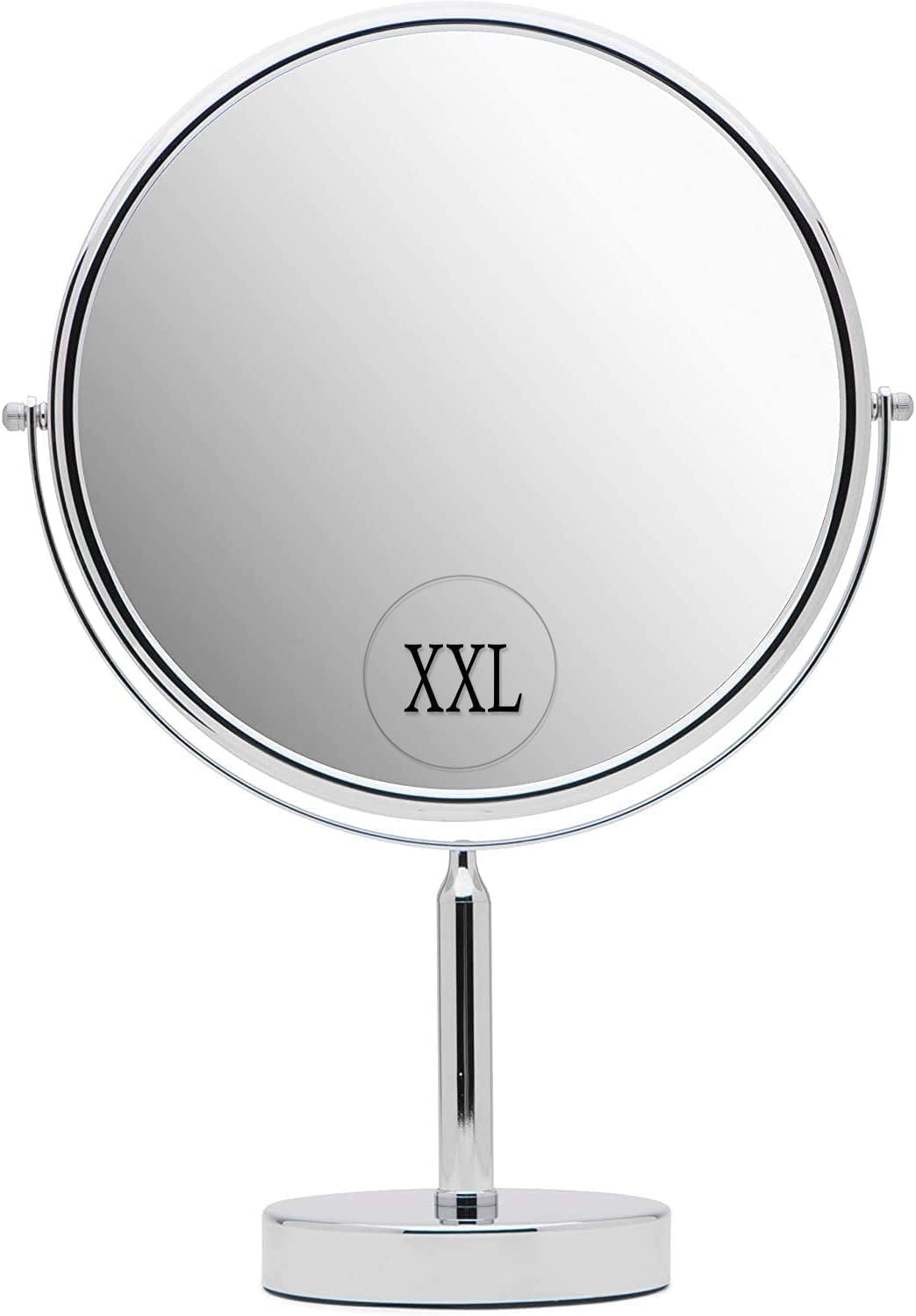 XXL Double Sided 3X Magnifying Makeup Mirror with Stand, 17"x11" | 1X Flip Side & 3X Magnifying Mirror with Sturdy Base - Ideal for Desk, Table, Office, Retail Store Counters & Makeup Vanities