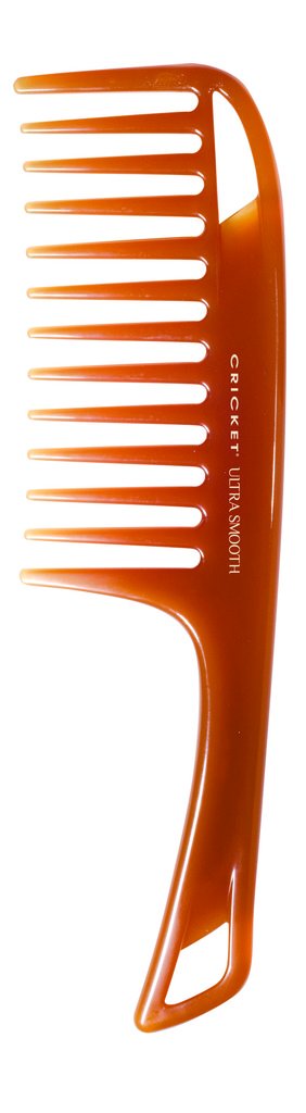 Cricket Ultra Smooth Detangler Comb for Wet, Dry, Long, Thick Hair Anti-Frizz Detangling Shower Comb with Argan & Olive Oils and Keratin Protein Infused Plastic