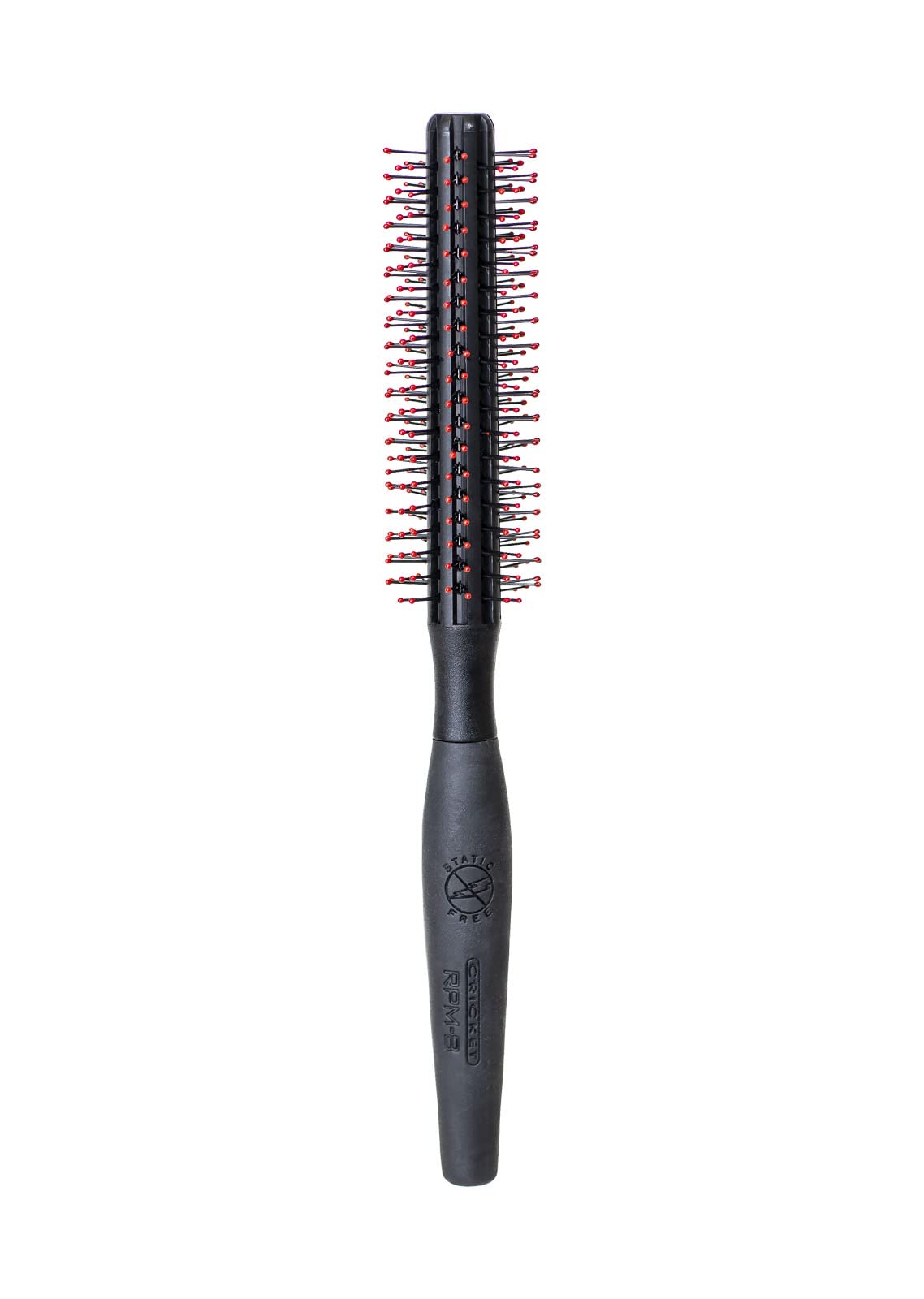 Cricket Static Free Cushion Styling 220 Hair Brush - Smoothing, Detangling, and Frizz-Free Styling - Anti-Static Metal Bristles for Thick, Curly, and Heavy Hair