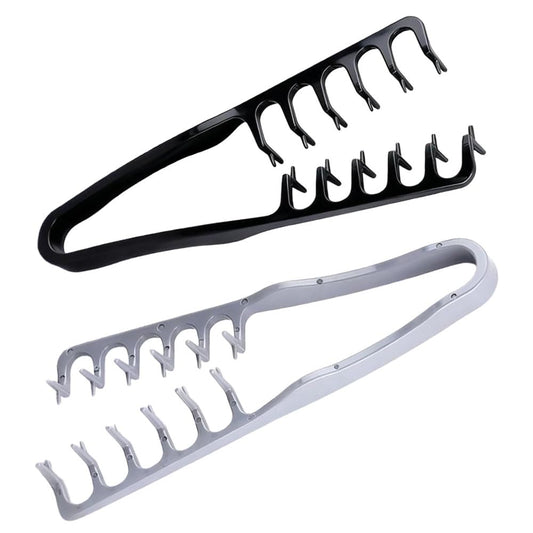 2 Packs Texture Comb - Wide & Fine-Tooth Volumizing Hair Styling Tool, Anti-Frizz Fluffy Hairbrush for Men & Women, Suitable for All Hair Types (Black + Gray)