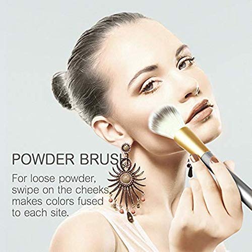 Complete Make Up Brush Sets for Women, NEVSETPO 28PCS Synthetic Makeup Kits Include 24 Makeup Brushes,2 Beauty Blenders, 1 Masks Spatula, 1 Cleaning Mat, Travel-Friendly Case