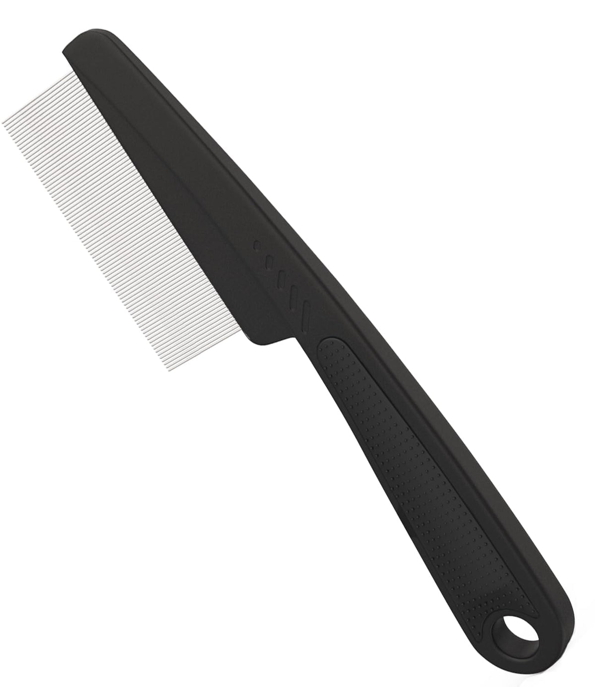 Dandruff Comb Removal 2PC Hollow Fine Tooth Scalp Detox Hair Care Tool | Build Up Flake Lice Comb, 0.5 & 2mm Stainless Steel Teeth, Self Cleaning, Button Release, Scalp Massage Handle, Women Men Kid