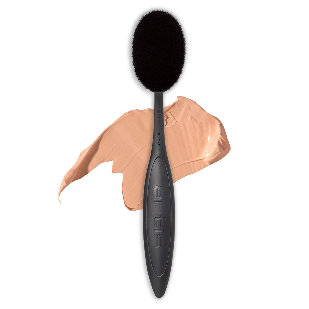 Artis Elite Oval 7 Brush Professional Foundation Brush with Patented CosmeFibre Synthetic Bristles & Ergonomic Metal Alloy Handle for Liquid, Cream & Powder Makeup, Mirror