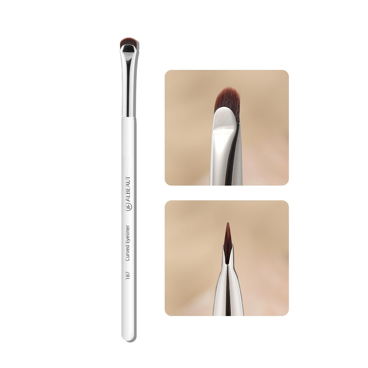Albeaut Concealer Brush, Angled Under Eye Makeup Small Foundation Precision Face Blending Brush (193 concealer brush), 1pc