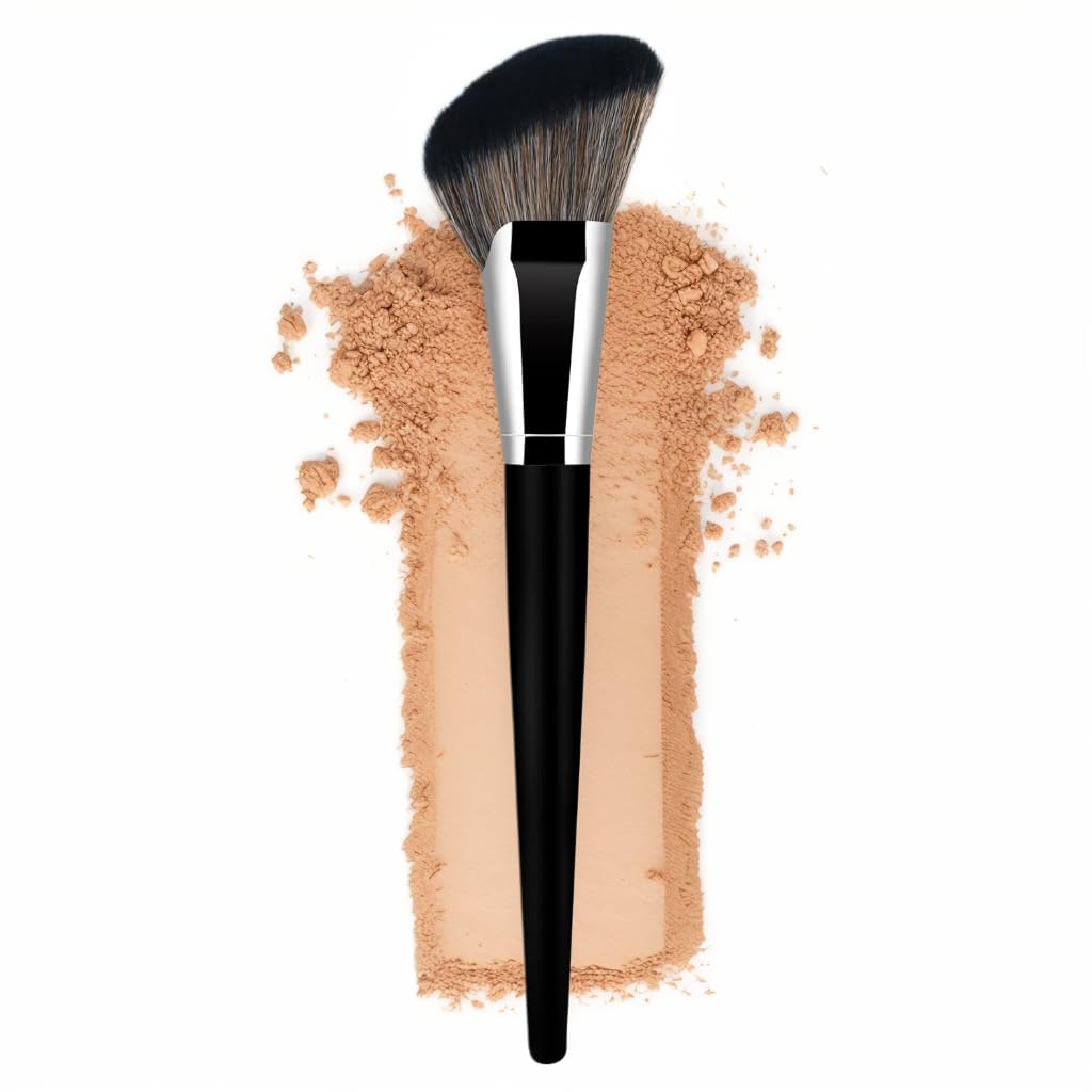 Makeup Brushes, Large Powder Brush & Foundation Brush Flawless Finish | for Highlighter, Loose Powder, Blush, Cream, Contour, Concealer, Blending Liquid, Cruelty-Free