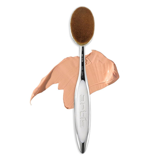 Artis Elite Oval 7 Brush Professional Foundation Brush with Patented CosmeFibre Synthetic Bristles & Ergonomic Metal Alloy Handle for Liquid, Cream & Powder Makeup, Mirror