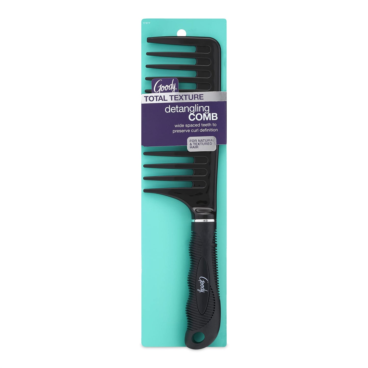 GOODY ACE ACE All Purpose Hair Comb - 7 Inch, Black - Great for All Hair Types - Fine Comb Teeth for Thin to Medium Hair,61286, 1 Count (Pack of 1)