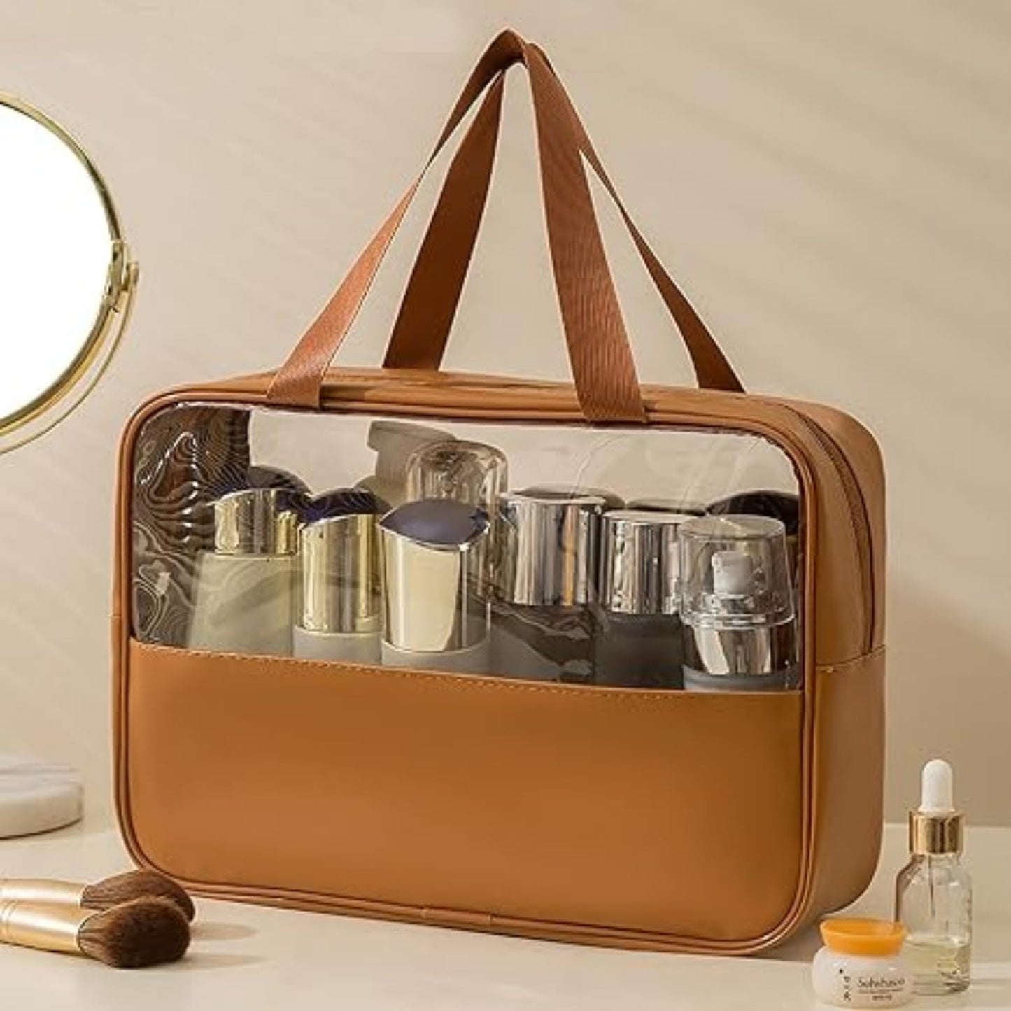 HGHDBT 55Pcs Brown Makeup Brushes Set Professional Makeup Kit Multi-functional Makeup Tool Set with Case Facial Makeup Accessories, Foundation Makeup Brush Kit Eye and Face Make up Brushes & Tools