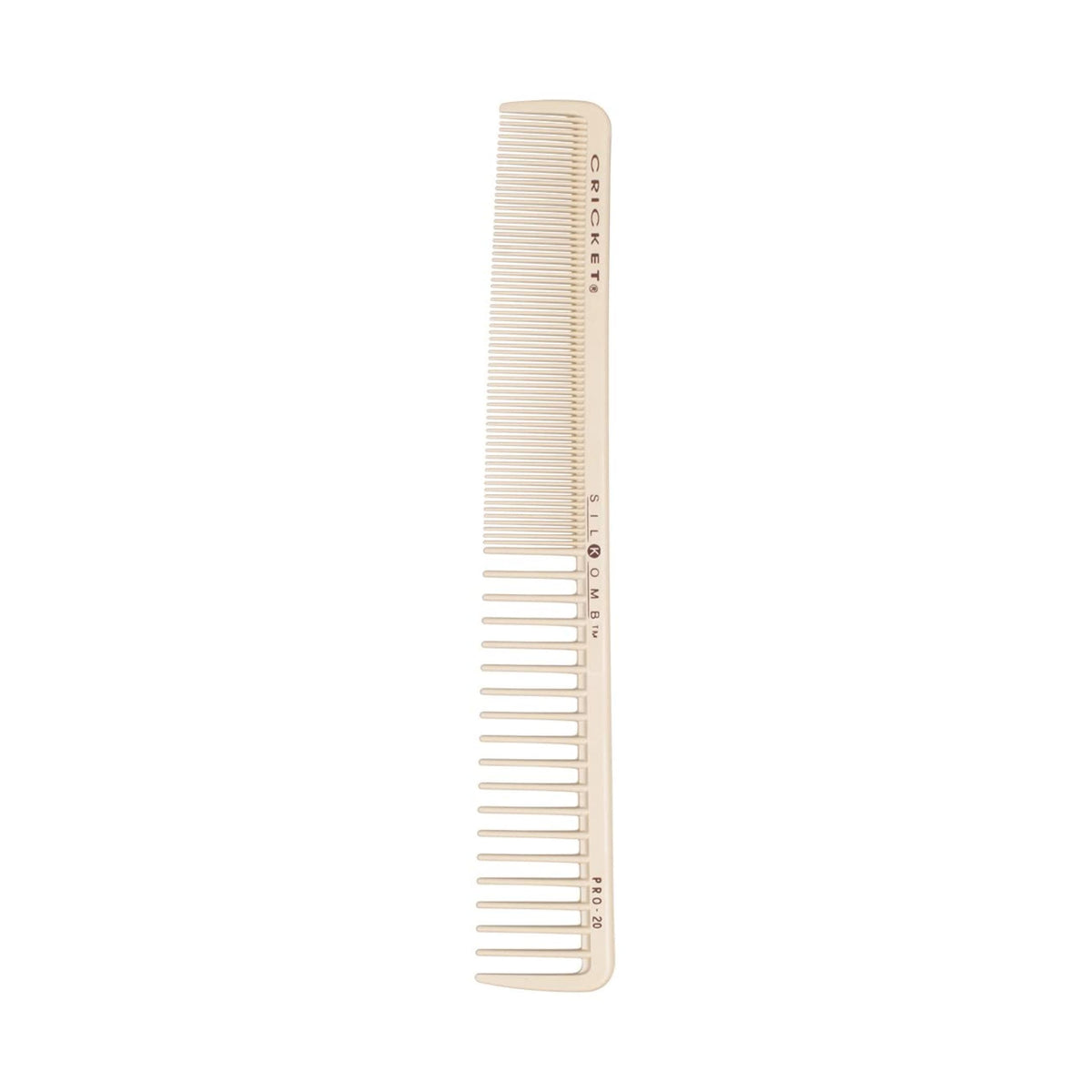 Cricket Silkomb Pro-30 Power Hair Cutting Comb - Silicone-Injected, Seamless Teeth with Dual Tooth Pattern for Precision Cutting, Styling, Ideal for All Hair Types