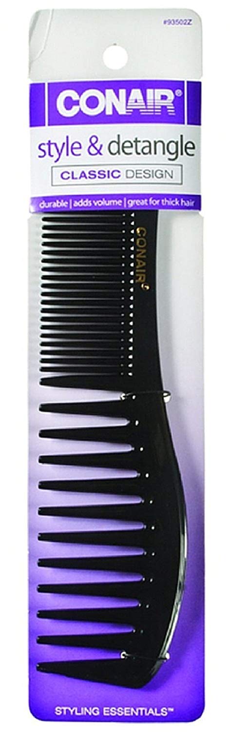 Conair Styling Essentials Wide-Tooth Lift Comb 1 ea (Pack of 3)