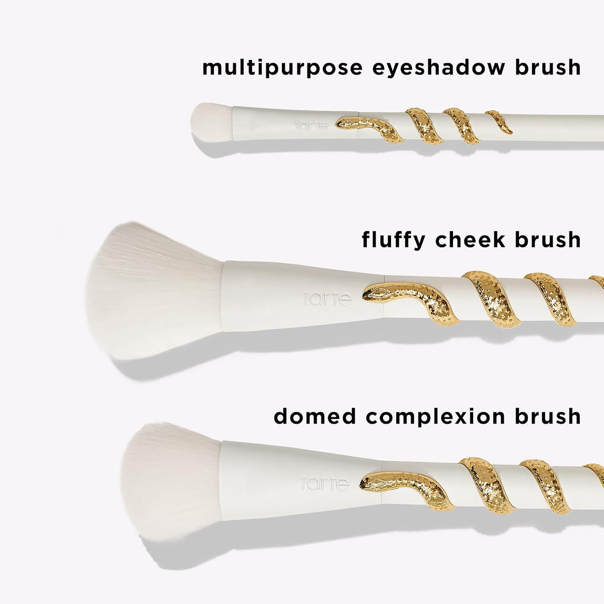 tarte Secrets from the Amazon Brush Set – Makeup Brushes for Cheek, Eyeshadow, Complexion, For Cream, Liquid & Powder, Vegan & Cruelty-Free