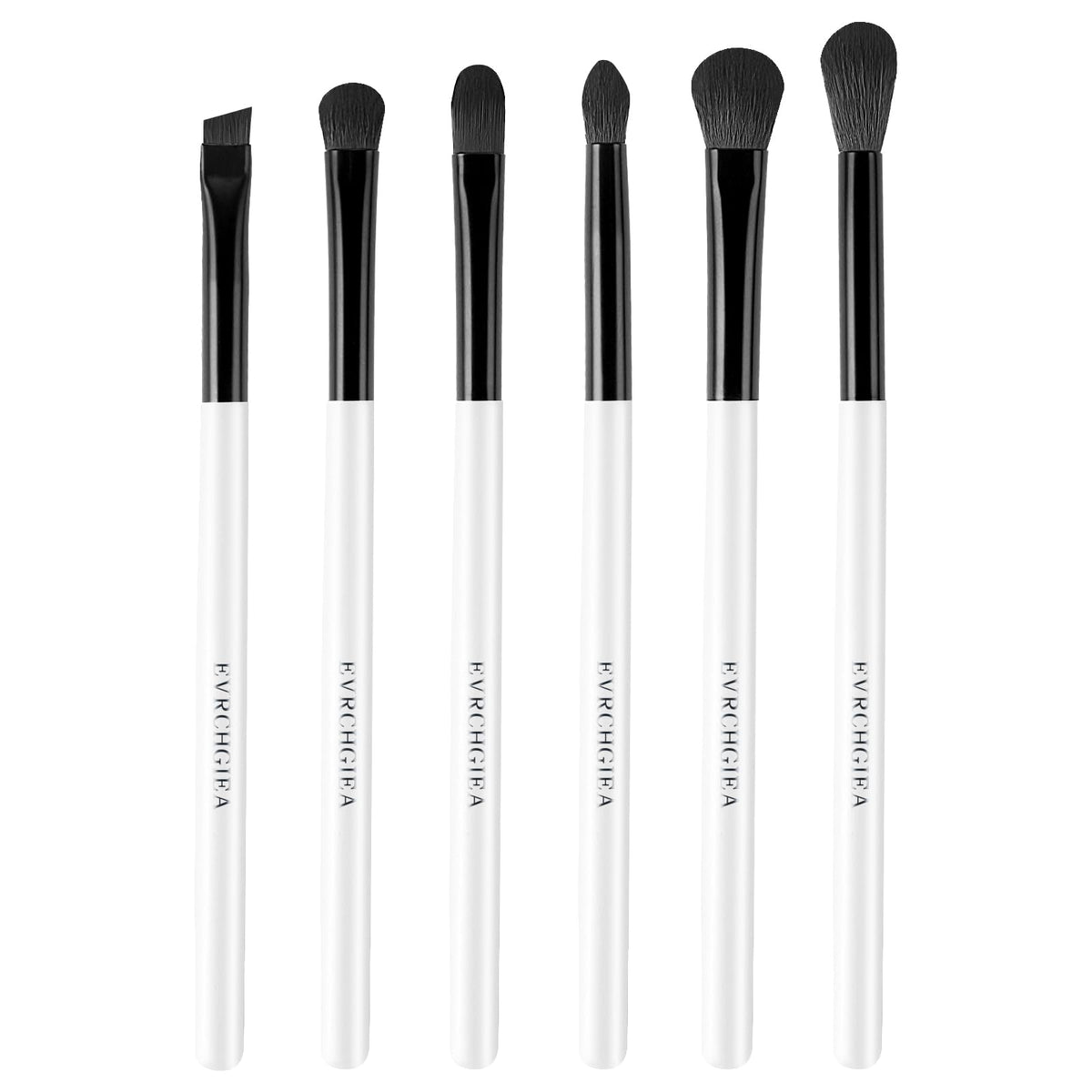 Eye Makeup Brush Set, 6 Pcs Professional Blending Eyeshadow Makeup Brushes for Concealer Eyebrows Eyeliner, Soft Hairs & Wood Handle