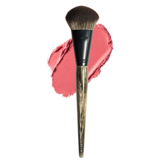 Rose and Ben Beauty C41 Angled Blush Brush | Multi-Use Angled Makeup Brush, Use with Pressed, Powder & Cream Cosmetics, Non-Shedding Synthetic Bristles, Cruelty-Free