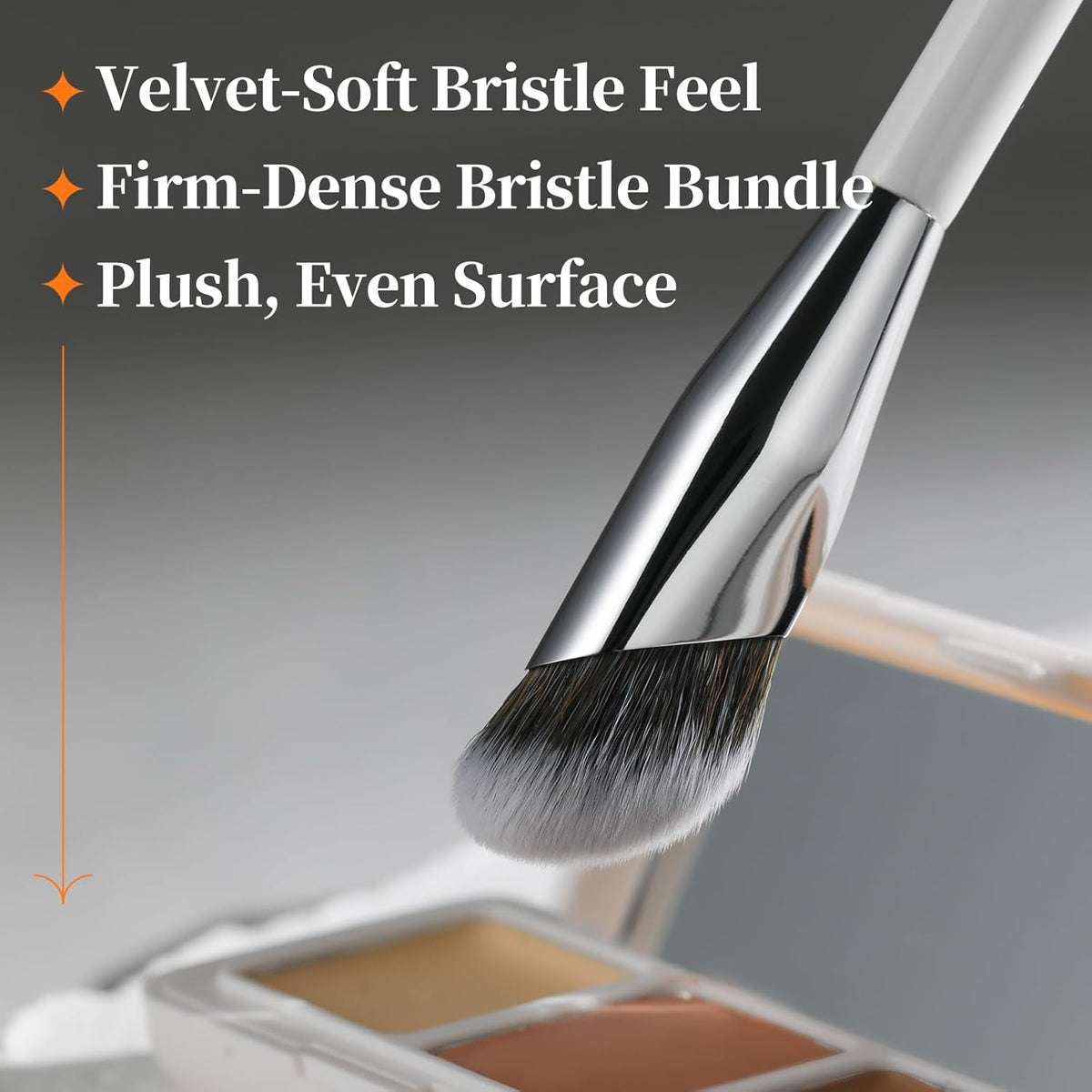 Albeaut Concealer Brush, Angled Under Eye Makeup Small Foundation Precision Face Blending Brush (193 concealer brush), 1pc