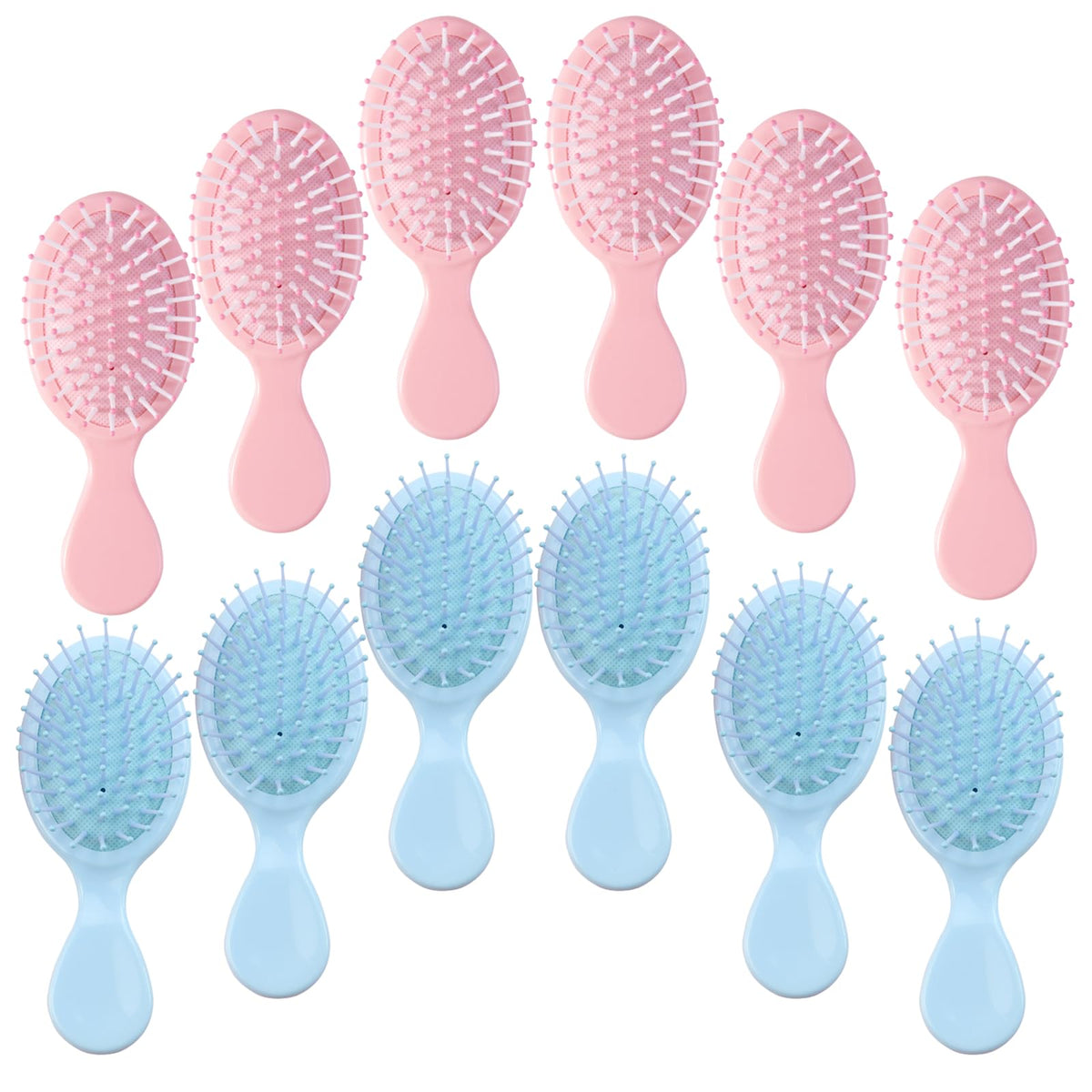 12 pcs Mini Hair Brush,Mini Brush for Most Hair Types | Travel Brush with Exquisite Packag Box,Bridesmaid Party for Gifts Teens Adults,Christmas Stockings Filling Wet Hair Brushes
