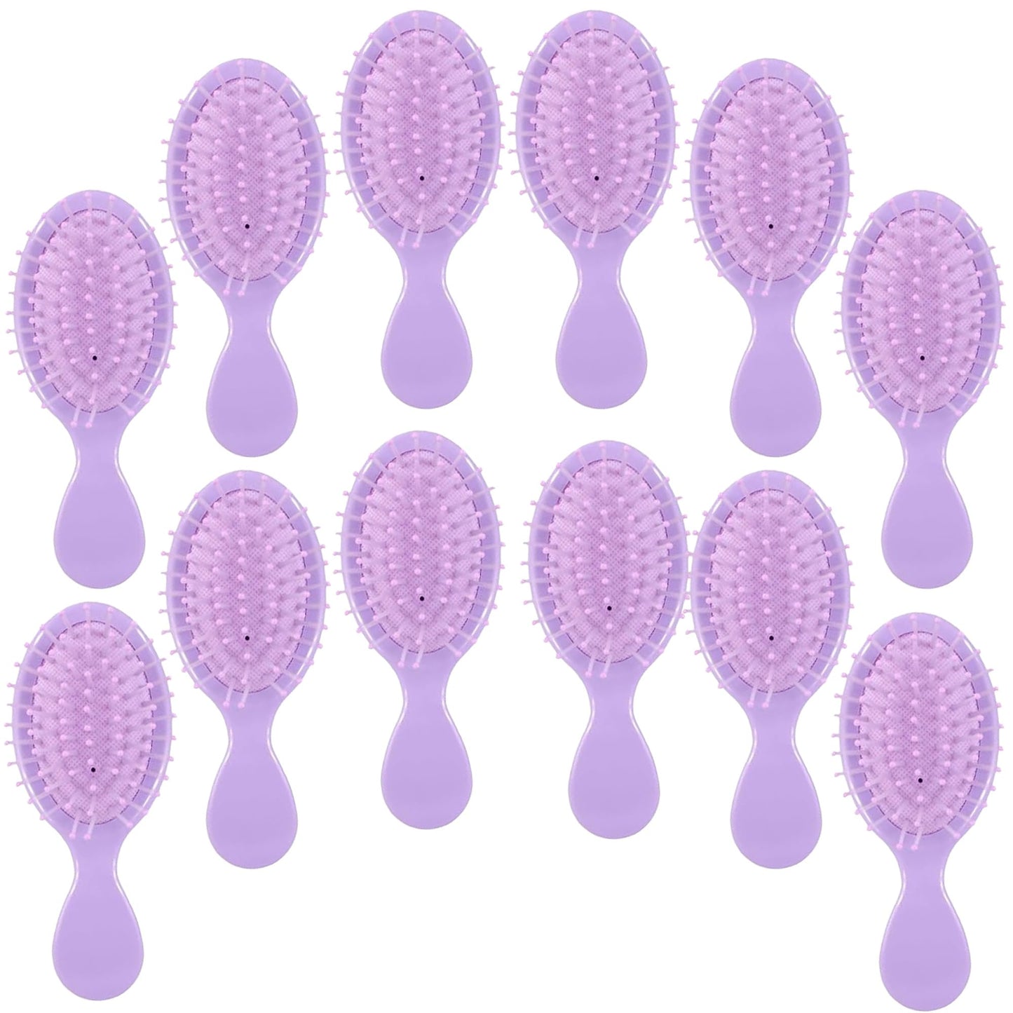 12 pcs Mini Hair Brush,Mini Brush for Most Hair Types | Travel Brush with Exquisite Packag Box,Bridesmaid Party for Gifts Teens Adults,Christmas Stockings Filling Wet Hair Brushes