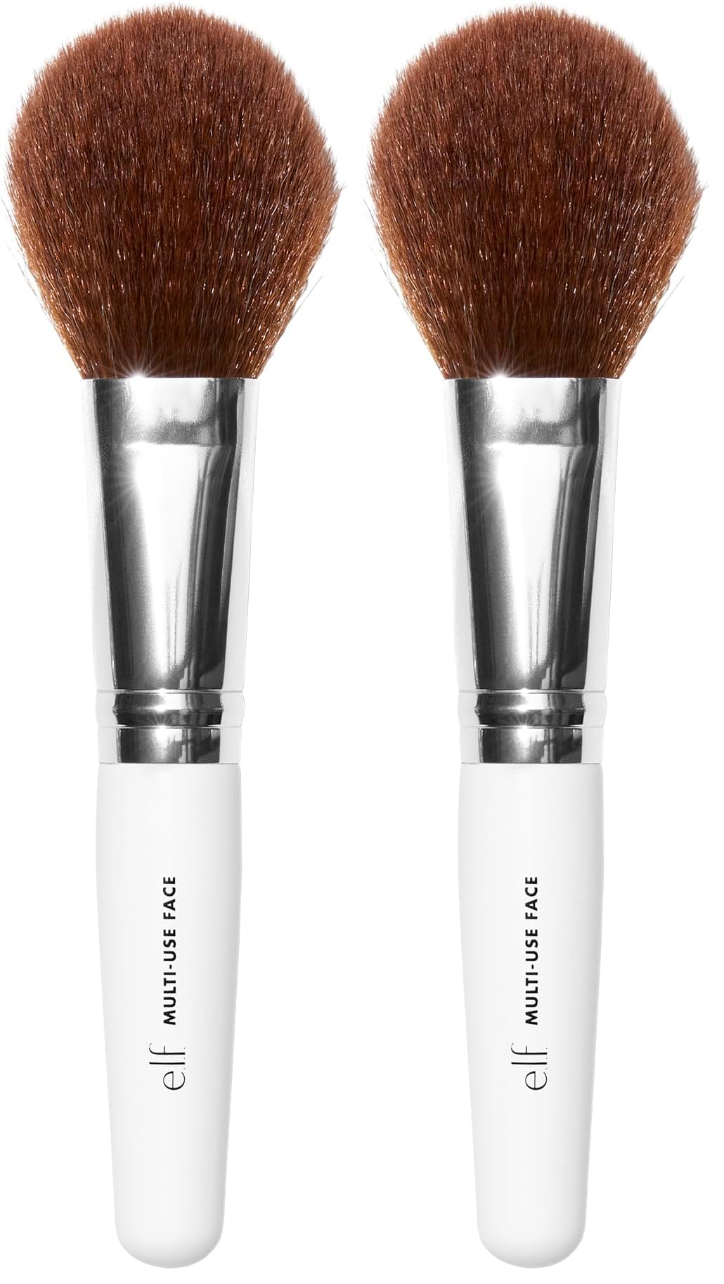 e.l.f. Multi-Use Face Brush, Versatile Makeup Brush For Applying Foundation, Bronzer & Blush, Use With Powder, Cream & Liquid, Vegan & Cruelty-Free