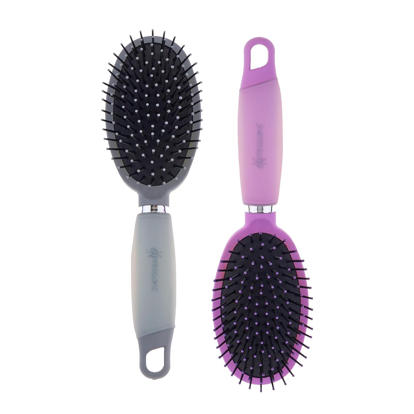 Oval Cushion Brush with Soft Gel Handle for Effortless Detangling | Styling. Professional Hair Brushes For Women