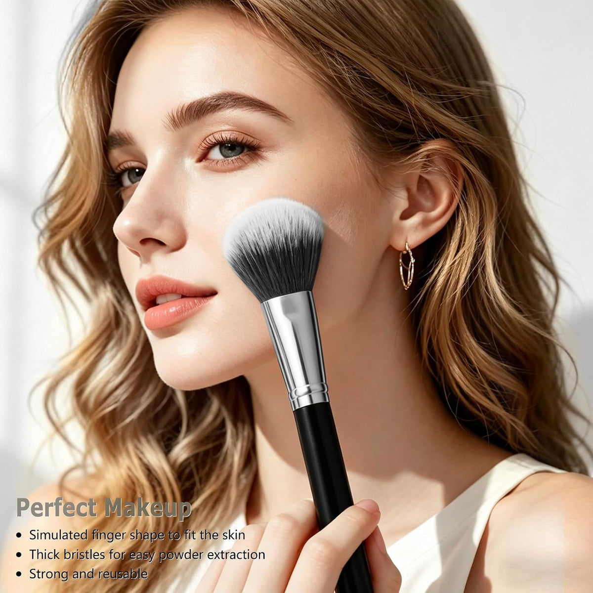 Makeup Brushes, 14 Pcs Travel makeup Brush Set, Black | Fibrous bristles, high density, fluffy, one-handle design，for Foundation, Concealer, Blush and Eyeshadow Brush
