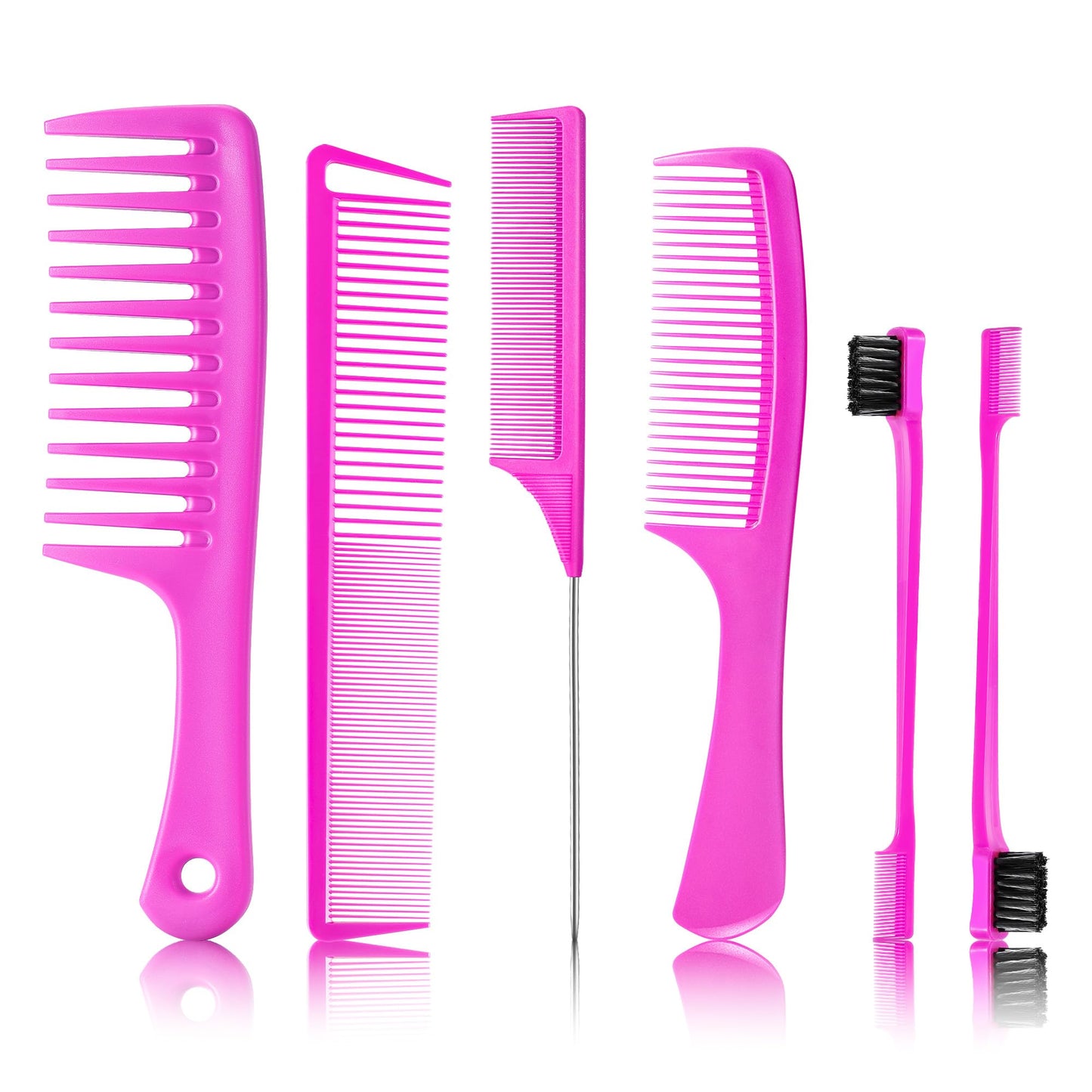 SalonSilk Professional Combs Set for Natural Black Curly Hair for Ladies