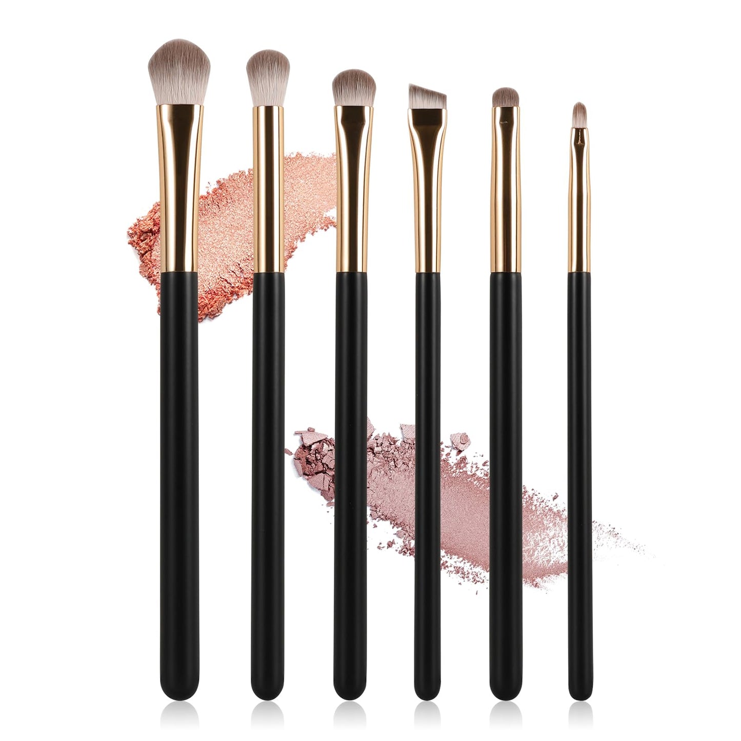 Professional 8 Piece Eye Makeup Brushes Set with Blending, Eyeliner & Angled Eyebrow Brushes - Eyeshadow Brush Kit for Hooded Eyes, Beginner Friendly Makeup Tools