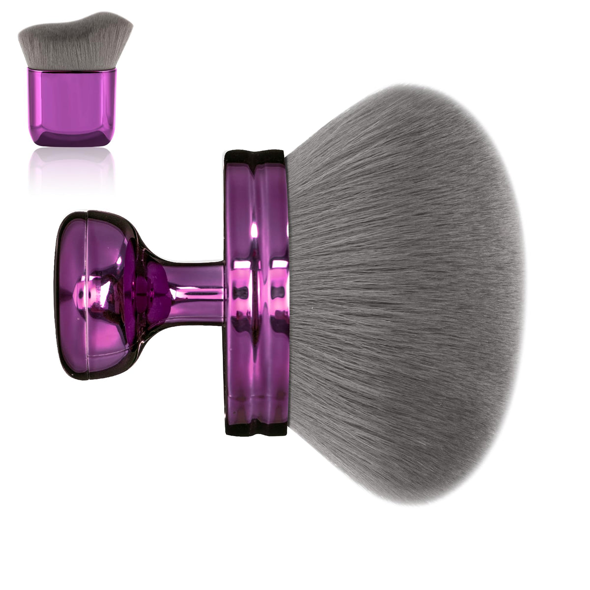 Blend & Blur Extra Large Kabuki Leg & Body Makeup Brush 3.2inch Round Head | for Self Tanner,Leg Makeup & Bronzer Self Tan Applicator For Application with Drawstring Bag