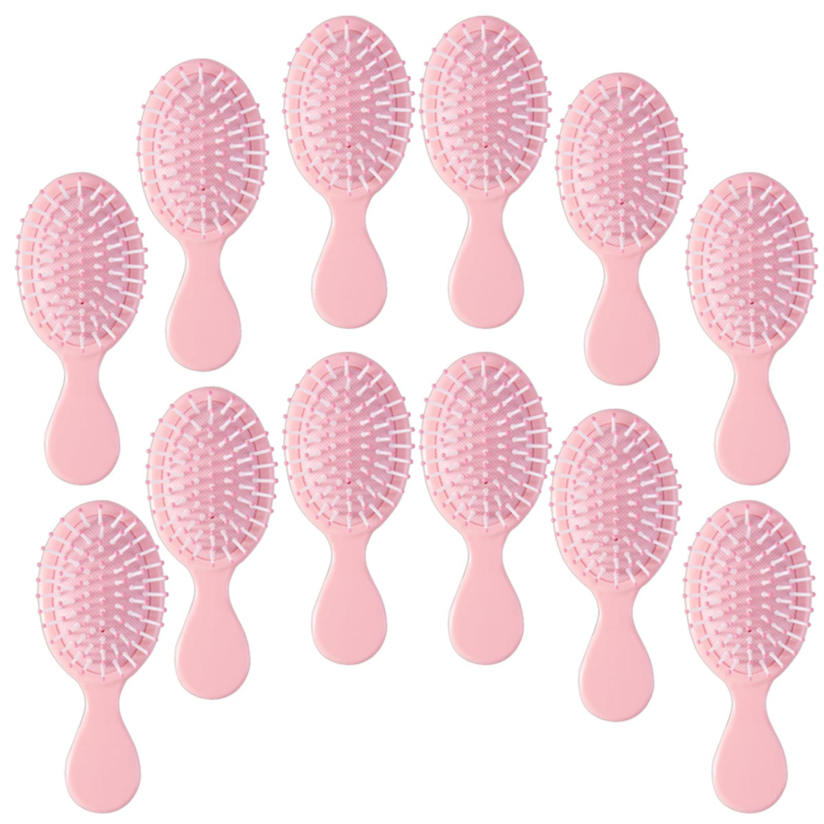 12 pcs Mini Hair Brush,Mini Brush for Most Hair Types | Travel Brush with Exquisite Packag Box,Bridesmaid Party for Gifts Teens Adults,Christmas Stockings Filling Wet Hair Brushes