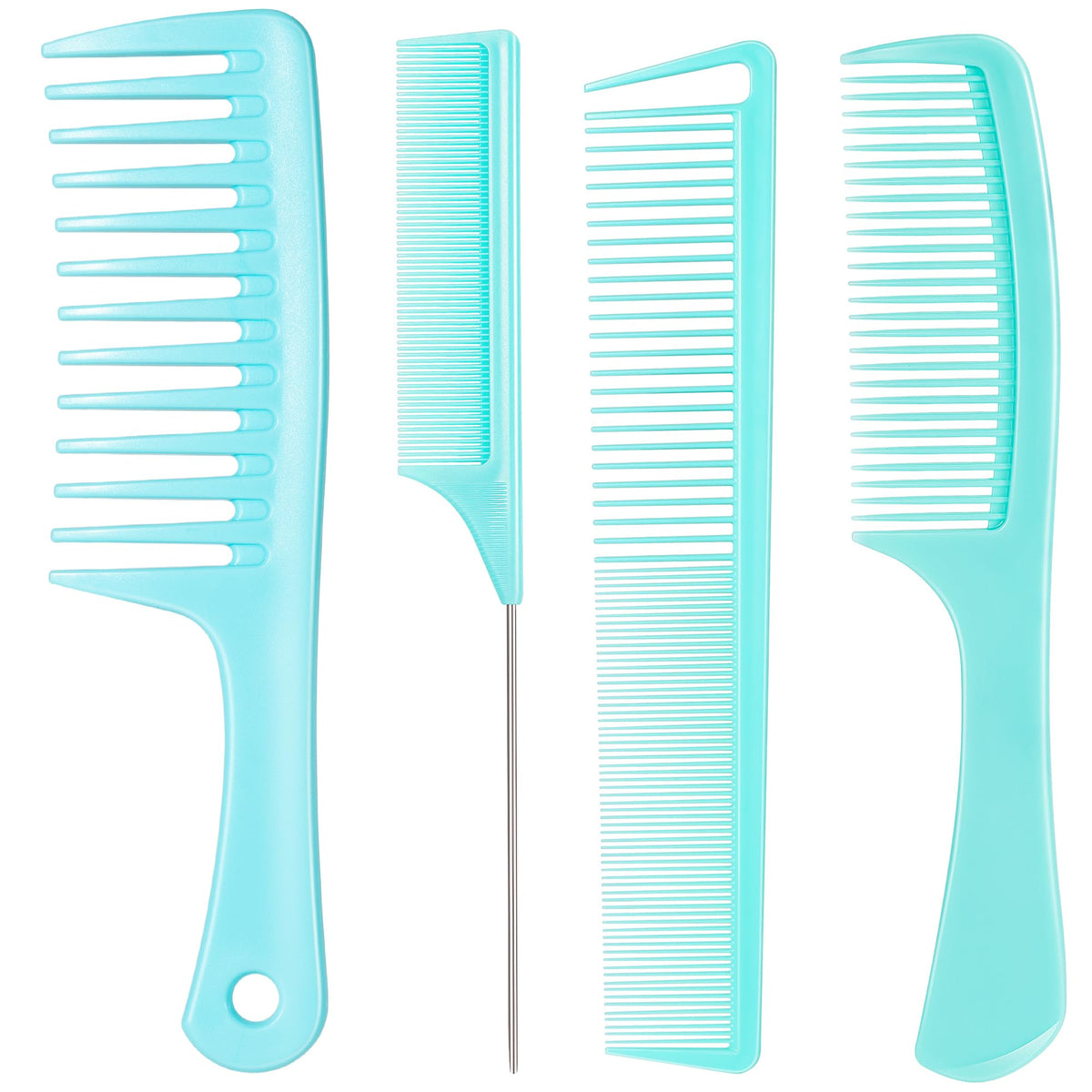 SalonSilk Professional Combs Set for Natural Black Curly Hair for Ladies
