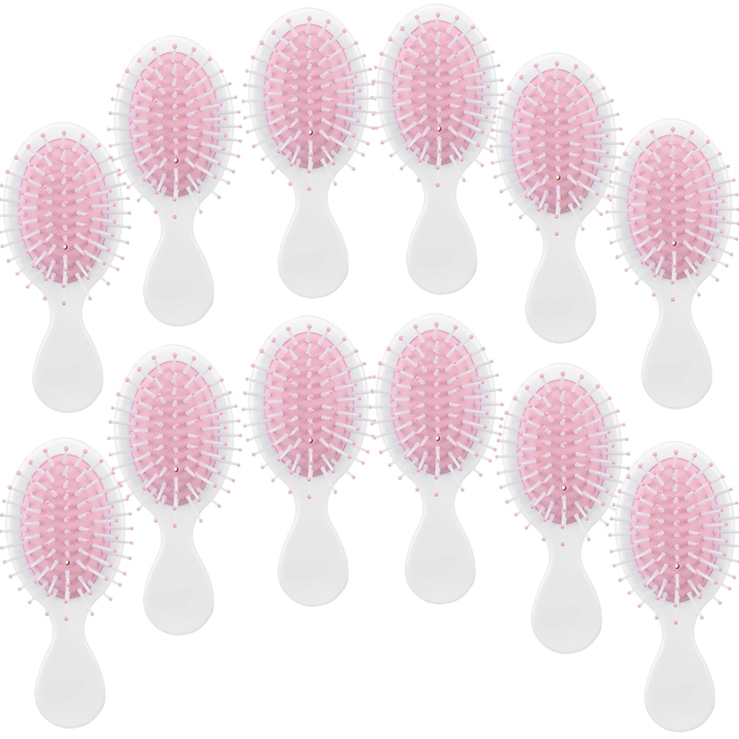 12 pcs Mini Hair Brush,Mini Brush for Most Hair Types | Travel Brush with Exquisite Packag Box,Bridesmaid Party for Gifts Teens Adults,Christmas Stockings Filling Wet Hair Brushes