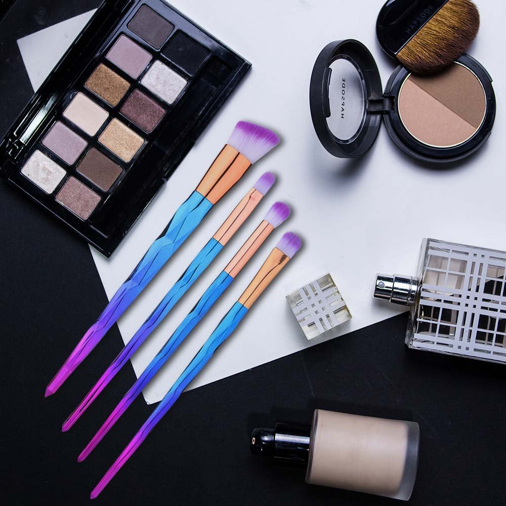 12 Pcs Makeup Brushes Set Premium Foundation Blending Blush Concealer Eye Face Lip Brushes for Powder Liquid Cream Complete Makeup Brushes Kit Synthetic Bristles