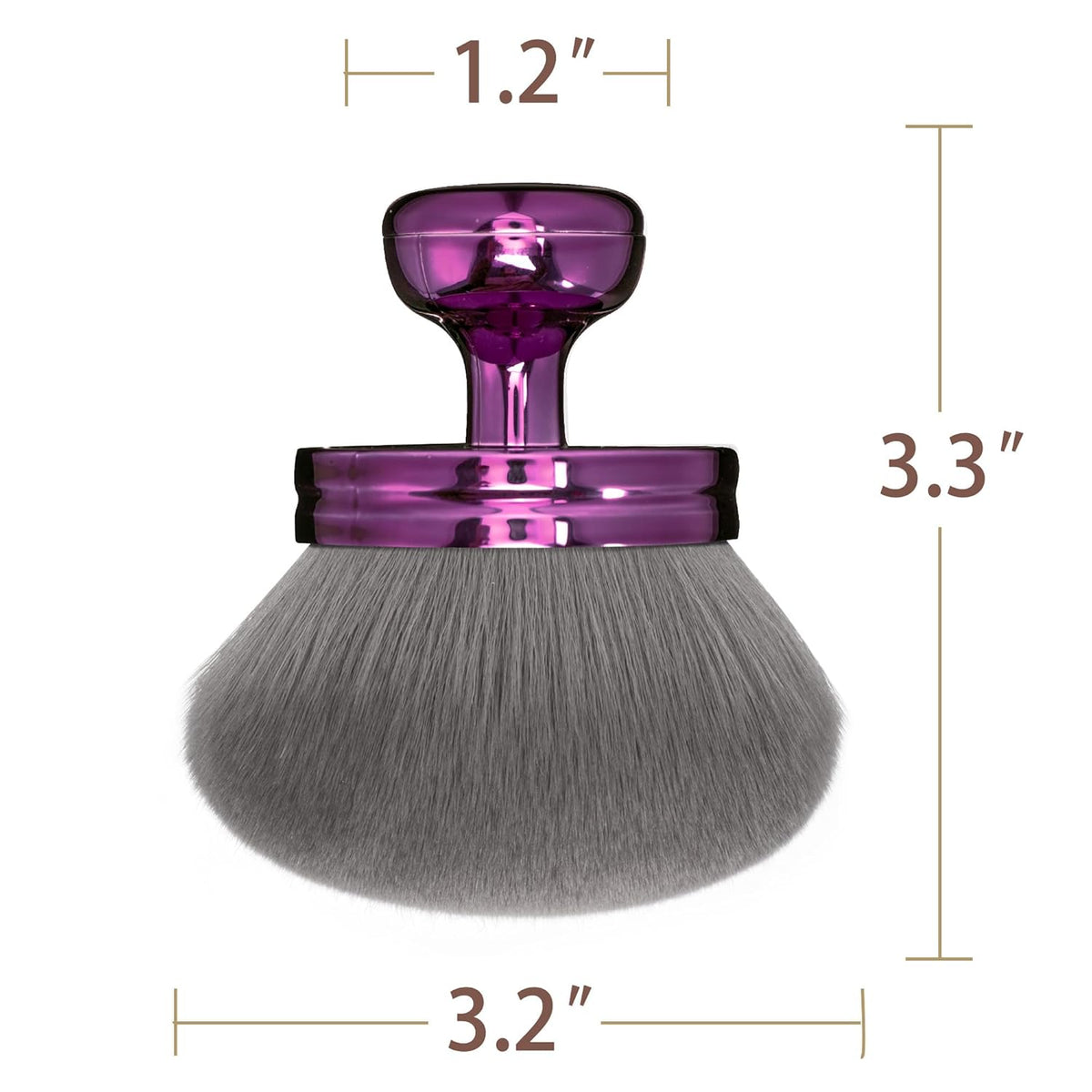 Blend & Blur Extra Large Kabuki Leg & Body Makeup Brush 3.2inch Round Head | for Self Tanner,Leg Makeup & Bronzer Self Tan Applicator For Application with Drawstring Bag