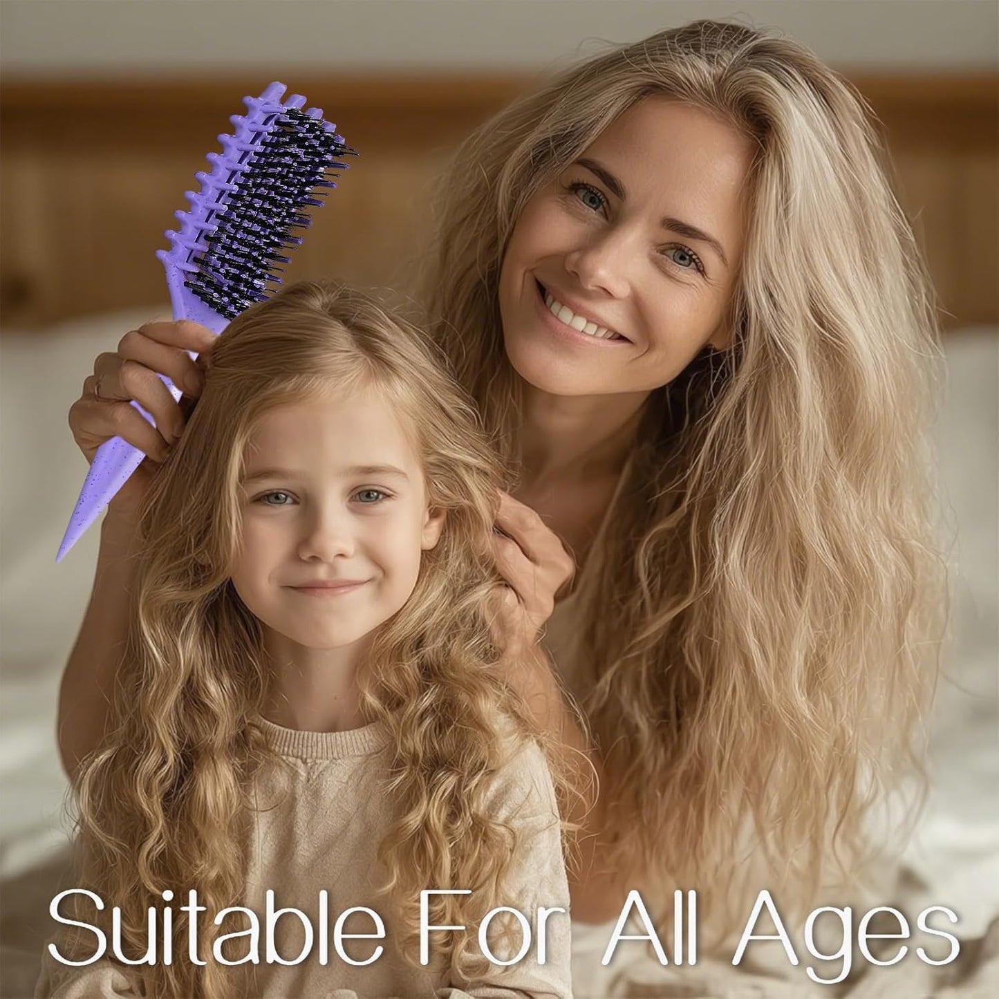 Curly Hair Brush, Curl Brush for Wet & Dry Hair | Curl Defining Brush for Effortlessly Defined Curls & Waves, Detangling Brush for Women, Men & Kids, Reduces Frizz