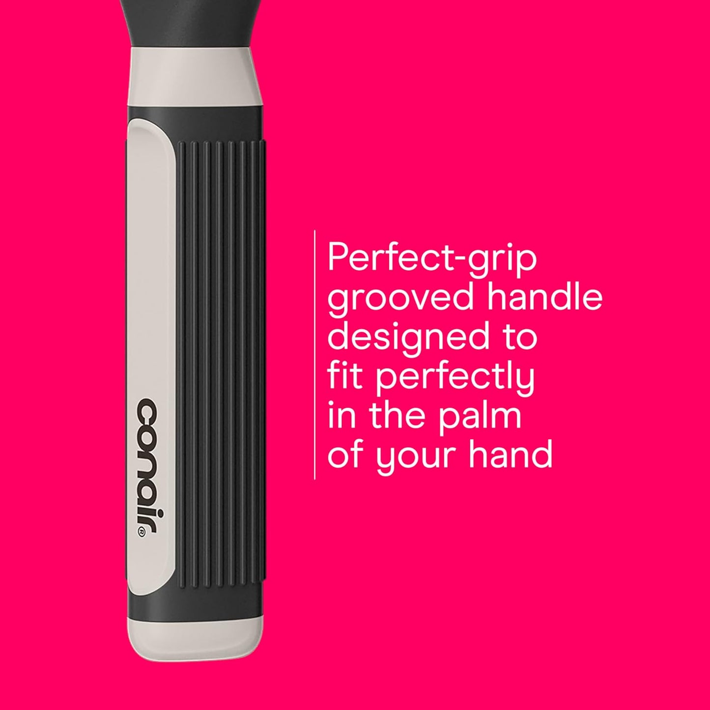 Conair Grip & Lift Vent Hairbrush, Full-Size and Mid-Size Brush Set, Nylon Bristle Hair Brushes for Blowout Styling, Value Pack, Color May Vary
