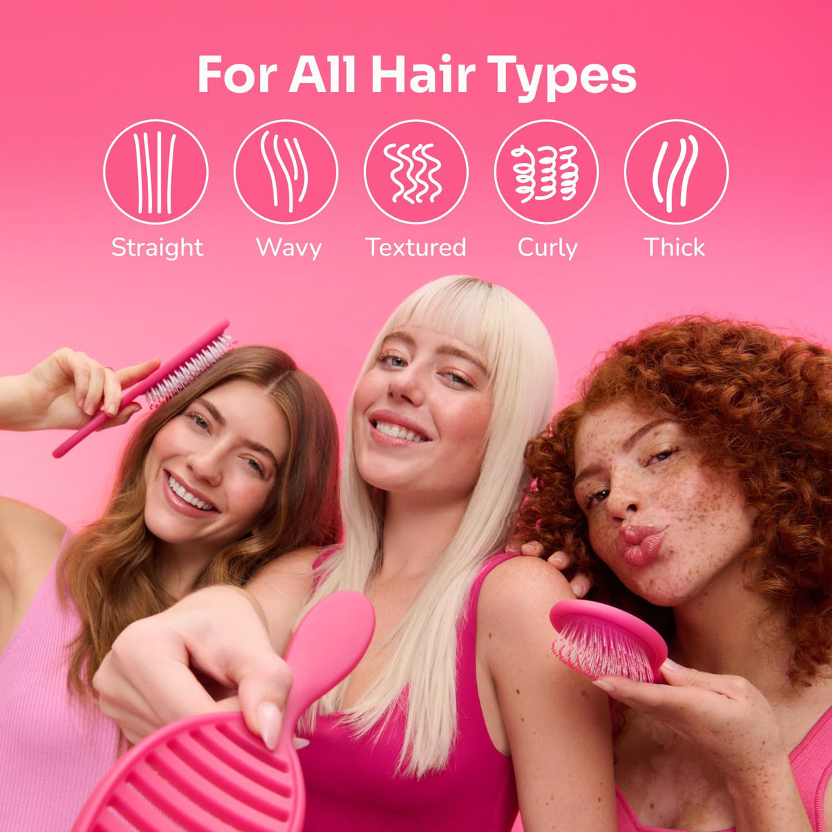 Wet Brush Original Detangler Hair Brush, Amazon Aqua, For All Hair Textures | Ultra-Soft IntelliFlex Bristles Detangle Wet, Dry & Damaged Hair with Less Breakage, Pain-Free Detangling Brush