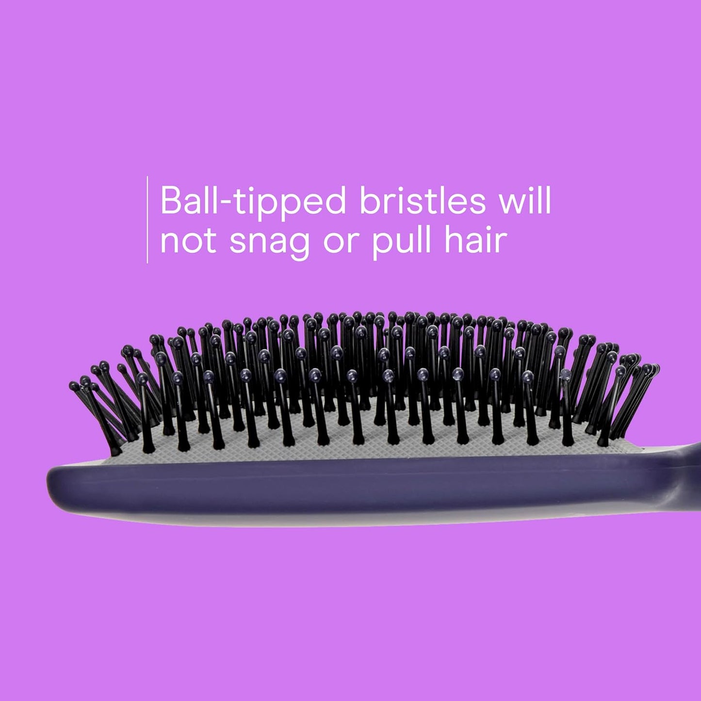 Conair Paddle Hair Brush, Ultra Wide Detangling Design for Thick Hair | Paddle detangler brush with ball-tipped bristles, a soft-touch handle, and a flexible cushion base for stress-free brushing