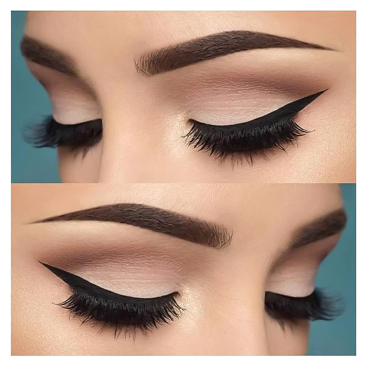 Eyeliner Brush Fine Angled - PRO Precision Gel Eye Liner Makeup Brush | Ultra Thin Slanted Flat Angle - Premium Cruelty Free Synthetic Bristles (E835 )