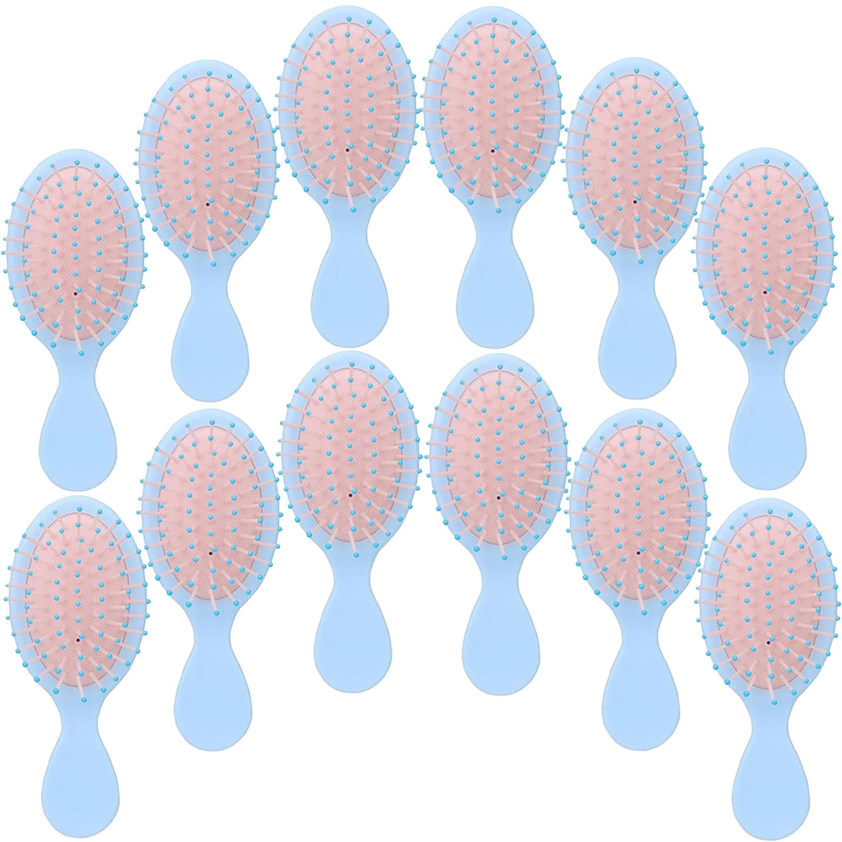 12 pcs Mini Hair Brush,Mini Brush for Most Hair Types | Travel Brush with Exquisite Packag Box,Bridesmaid Party for Gifts Teens Adults,Christmas Stockings Filling Wet Hair Brushes