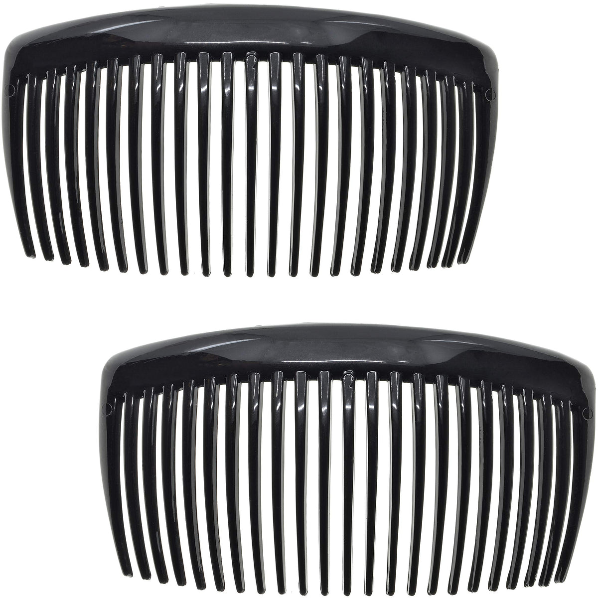 Camila Paris AD66/2 French Side Comb Large Curved Tortoiseshell Hair Combs for Women Fine Hair, 4 Inch Strong Hold Comb for Women Bun Chignon Up-Do Styling Girls Hairstyle Accessories, Made in France