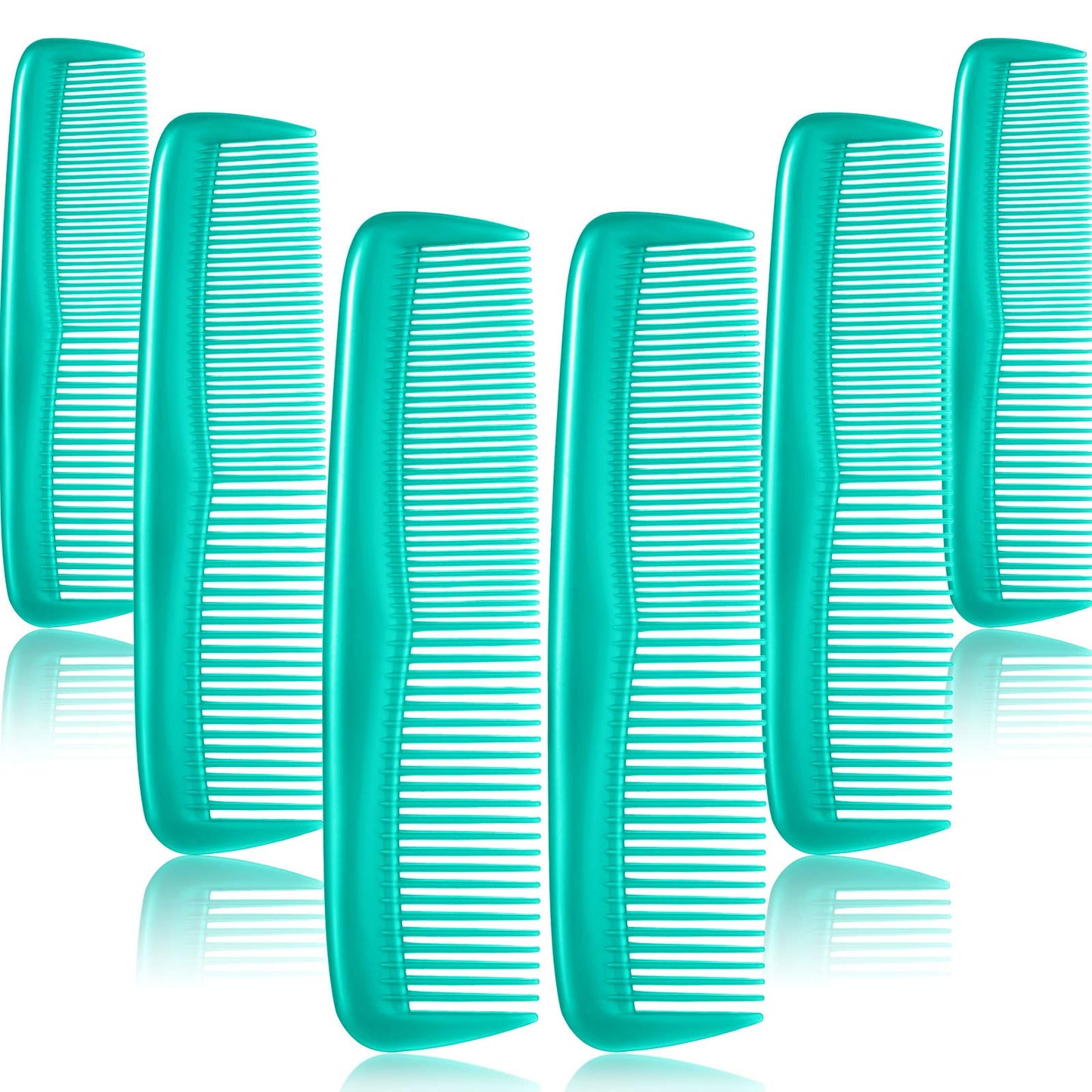 Leinuosen 12 Pieces Pocket Hair Combs, Fine Tooth Combs, Black | Plastic Hair Care for Men Women, Portable Travel Size, for Barber Salon Hair Dressing Use, Not Breakable, Peines Para Cabello