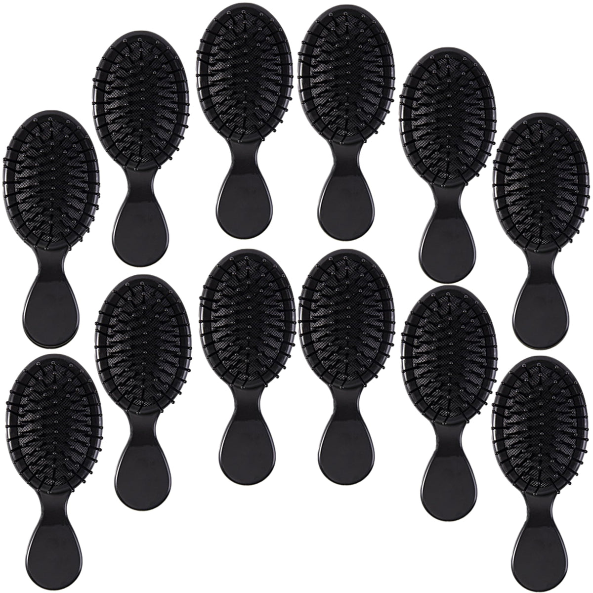12 pcs Mini Hair Brush,Mini Brush for Most Hair Types | Travel Brush with Exquisite Packag Box,Bridesmaid Party for Gifts Teens Adults,Christmas Stockings Filling Wet Hair Brushes