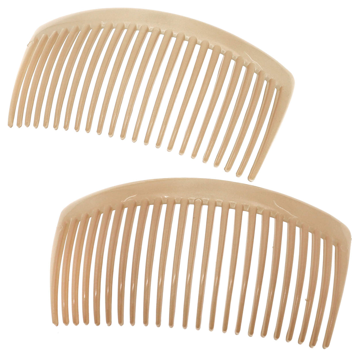 Camila Paris AD66/2 French Side Comb Large Curved Tortoiseshell Hair Combs for Women Fine Hair, 4 Inch Strong Hold Comb for Women Bun Chignon Up-Do Styling Girls Hairstyle Accessories, Made in France