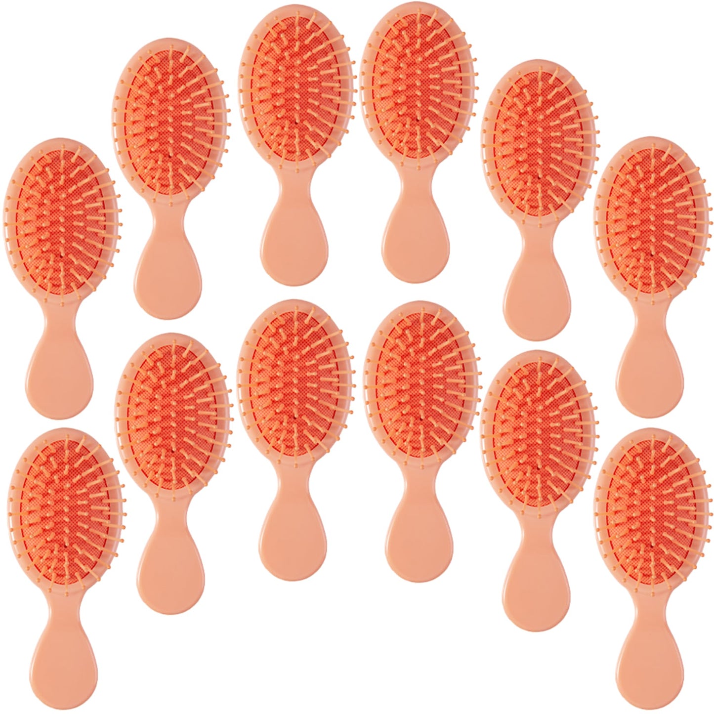 12 pcs Mini Hair Brush,Mini Brush for Most Hair Types | Travel Brush with Exquisite Packag Box,Bridesmaid Party for Gifts Teens Adults,Christmas Stockings Filling Wet Hair Brushes