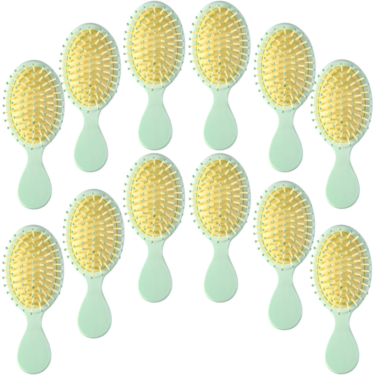 12 pcs Mini Hair Brush,Mini Brush for Most Hair Types | Travel Brush with Exquisite Packag Box,Bridesmaid Party for Gifts Teens Adults,Christmas Stockings Filling Wet Hair Brushes