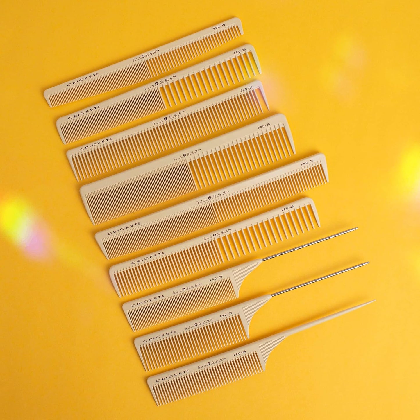 Cricket Silkomb Pro-30 Power Hair Cutting Comb - Silicone-Injected, Seamless Teeth with Dual Tooth Pattern for Precision Cutting, Styling, Ideal for All Hair Types