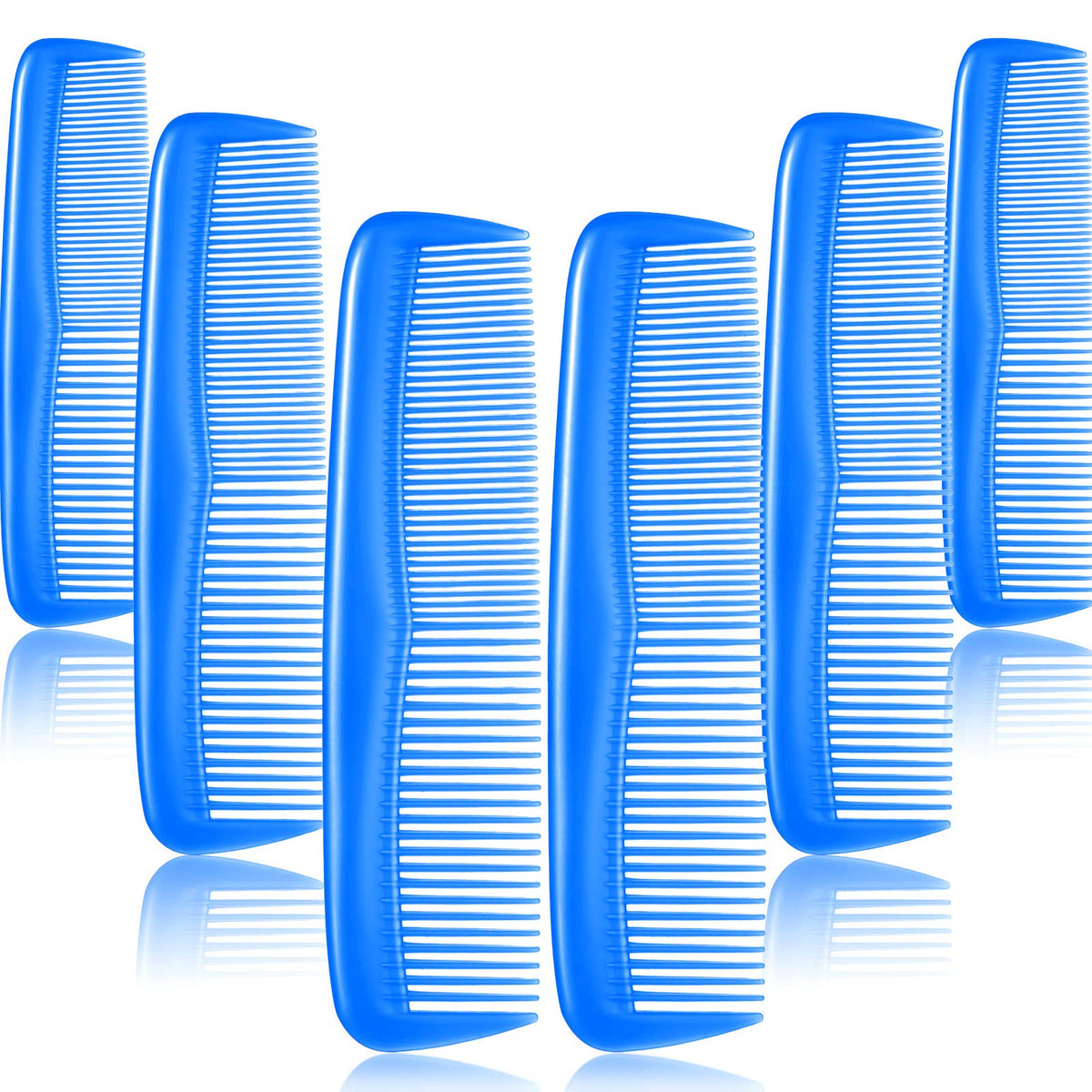 Leinuosen 12 Pieces Pocket Hair Combs, Fine Tooth Combs, Black | Plastic Hair Care for Men Women, Portable Travel Size, for Barber Salon Hair Dressing Use, Not Breakable, Peines Para Cabello
