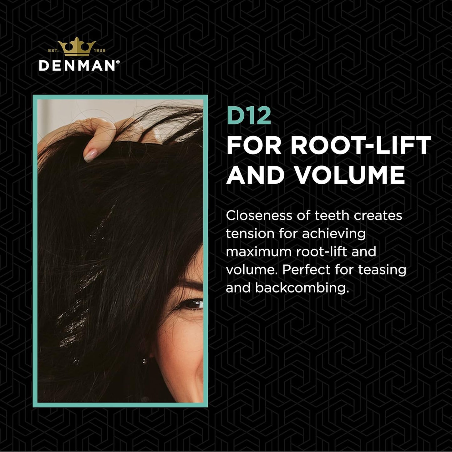 Denman Tame 'n' Tease Multifunction Comb Black